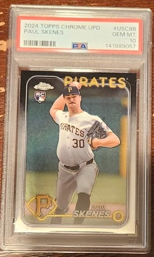 2024 Topps Chrome UPD Paul Skenes Refractor  #USC88 PSA 10