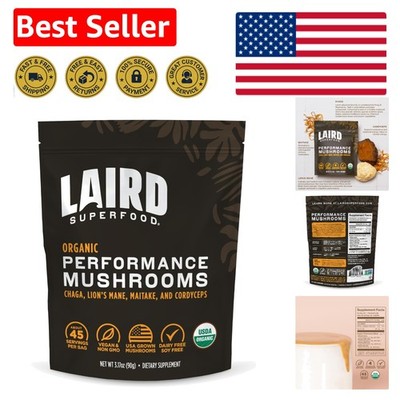 Nutrient-Dense Mushroom Blend for Enhanced Energy - 3.17 oz Performance Powder
