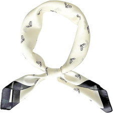 Silk Feeling Scarf Medium Square Satin Head Scarf for Women 27.5  27.5 inches