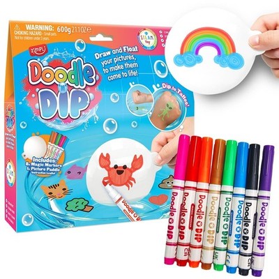 ZIMPLI Doodle N Dip 8 x Magic Markers Bild Paddel Draw & Float Your Images
