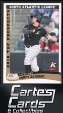 Corey Zangari 2016 Choice South Atlantic League Top Prospects #21 Intimidators