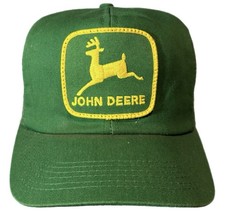 Vintage John Deere Mesh Trucker Hat Snapback Patch USA Made 80s K Brand