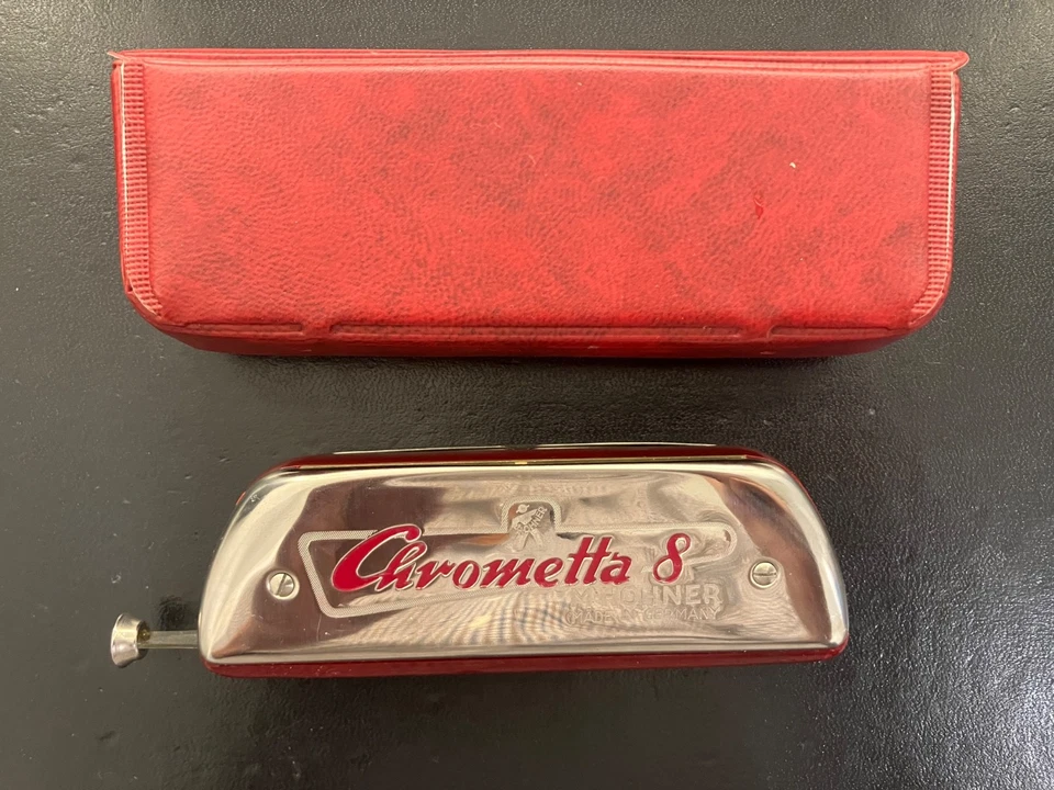 Hohner Chrometta 8 key C with case Germany GREAT CONDITION - Image 3 of 4