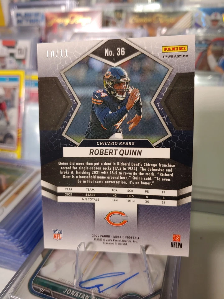 Panini Mosaic 2022 remolino verde #d/11!! Robert Quinn #36 Foto 2 de 2