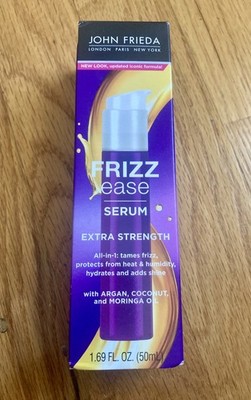 John Frieda Frizz Ease Serum Extra Strength All-in-1 NEW 1.69 oz Argan/Coconut