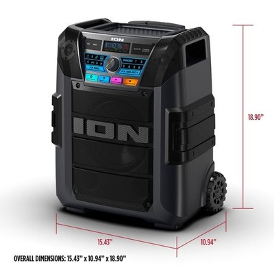 ION Audio Tailgater XL–Durable, Weather-Resistant Speaker with
