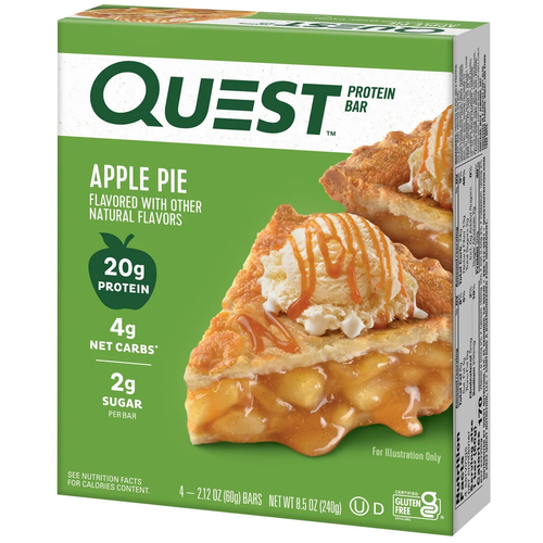 Quest Protein Bar, Apple Pie Flavored, 20G Protein , 4 Count - Picture 5 of 11