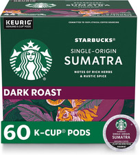 K-Cup Coffee Pods, Dark Roast Coffee, Sumatra for Keurig Brewers, 100 Arabica,