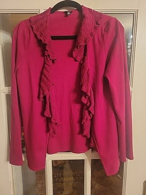 Vintage Rafaella Sweater Women s S Color Block Cotton Red 80 s