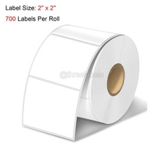 2 x 2 Direct Thermal Labels Address Barcode Sticker 700/Roll For Zebra  Rollo