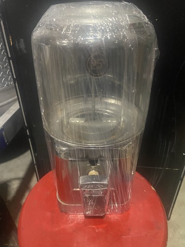 FREE Shipping !! Beaver Maroon & Chrome Gumball Candy Nut Bulk Vending Machine