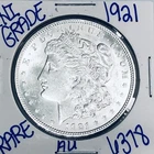 1921 MORGAN SILVER DOLLAR AUTHENTIC HI GRADE U.S. MINT COIN FREE SHIPPING 6378