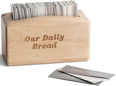 Dayspring - Our Daily Bread Wood Promise Box - 240 Promises from the Word of God