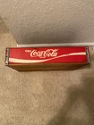 Vintage Coca-Cola Red Wooden Soda Crate 24 Bottle Carrier Red