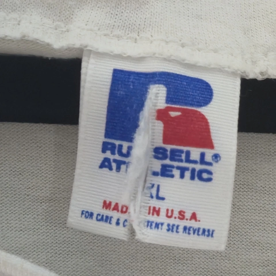 Camiseta deportiva rara vintage Russell Athletic Twill de los Dodgers de Los Ángeles MLB talla XL leer Foto 4 de 4