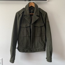 RARE Diesel Men's US Army Military Ike Jacket WWII Style Wool Blend Ike Size L