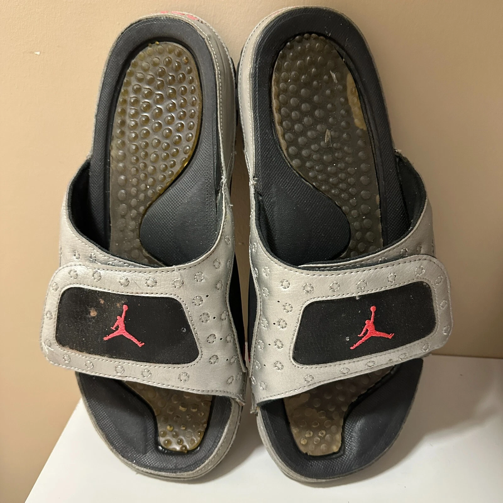 Sandali AIR JORDAN Hydro XIII 13 retrò slide argento taglia 12 [684915 021]