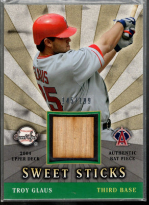 B0944- 2004 Sweet Spot Sweet Sticks #SSSTG Troy Glaus /199 - NM-MT