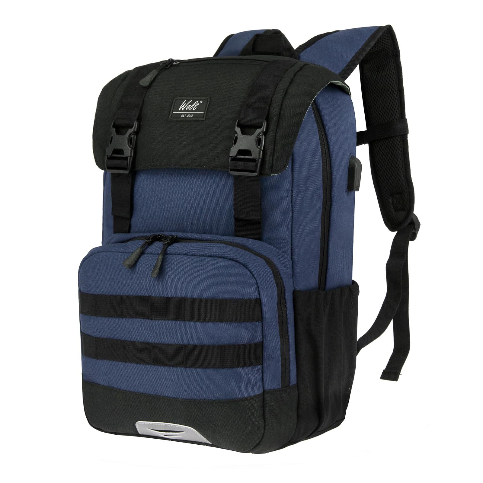 Sleek 17-Inch Laptop Backpack with USB Charging Port - Ideal for College & Travel