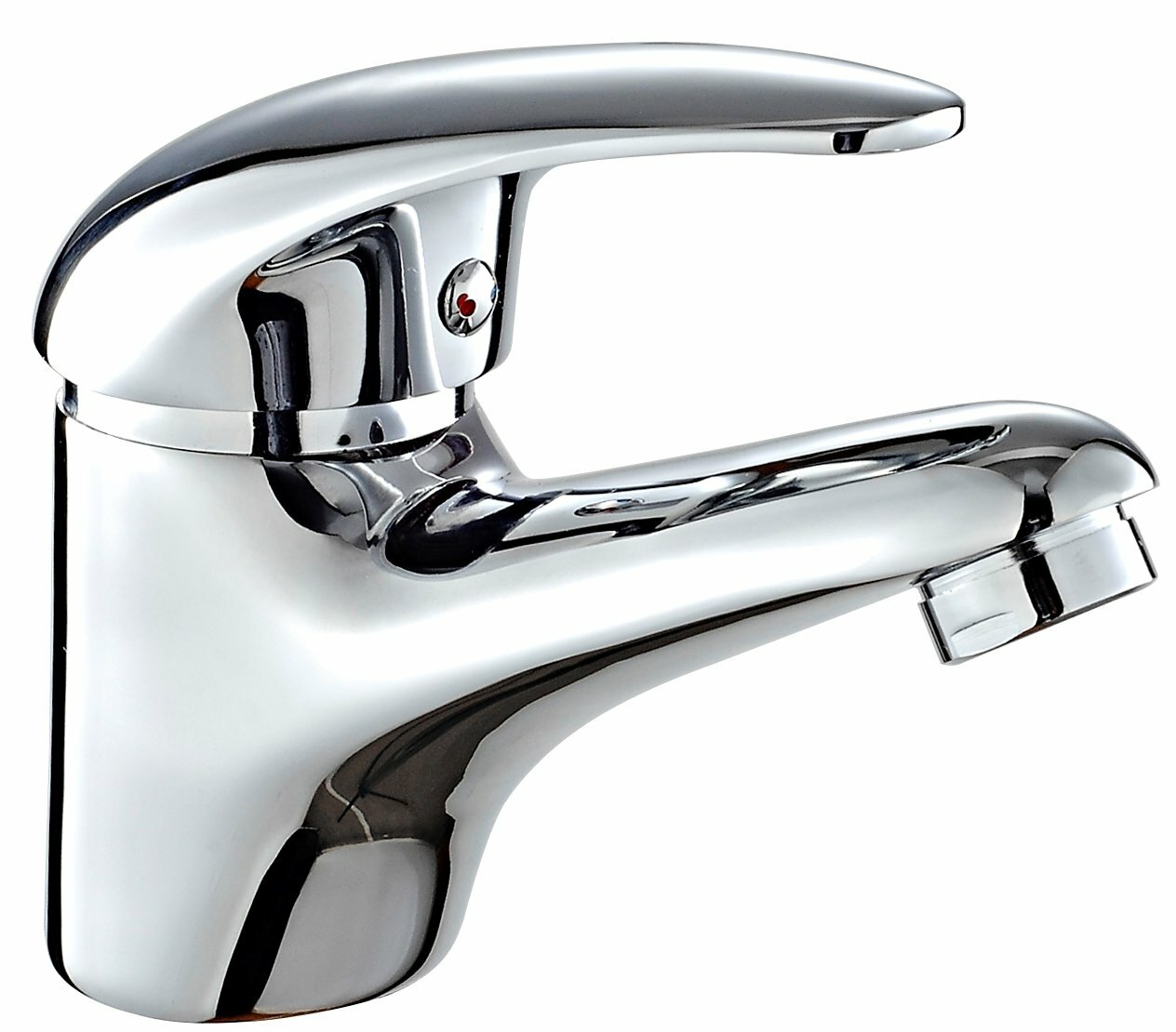 DP Bath SN-0003 Rubinetto Lavello, Argento (2D)