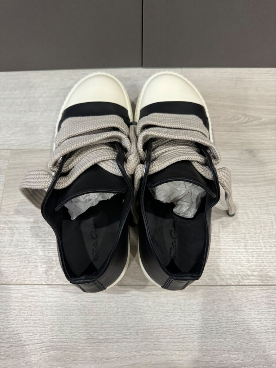 RICK OWENS RAMONE JUMBO LOW 'BLACK/MILK' 41 | eBay RICK OWENS RAMONE JUMBO LOW 'BLACK/MILK' 41 | eBay