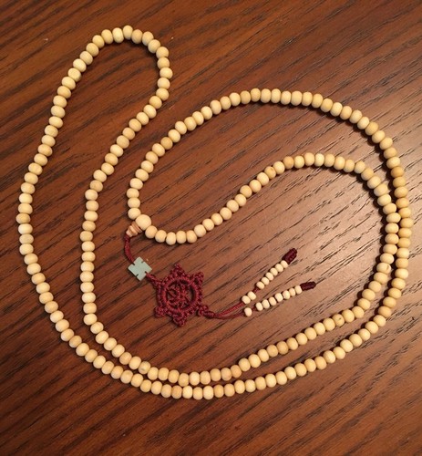 Mala Bead Tibetan Prayer Necklace 108 6mm Bodhi Beads Jade sun tassle w/16 beads - Picture 14 of 17