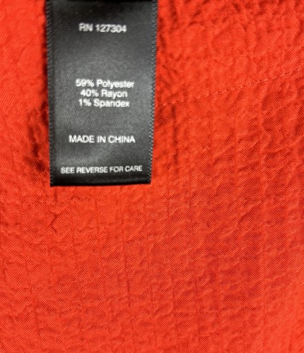 Ali Miles rot asymmetrisch ausgeschnittene Ärmel Peekaboo Rücken Tunika Top Größe Medium - Bild 10 von 12