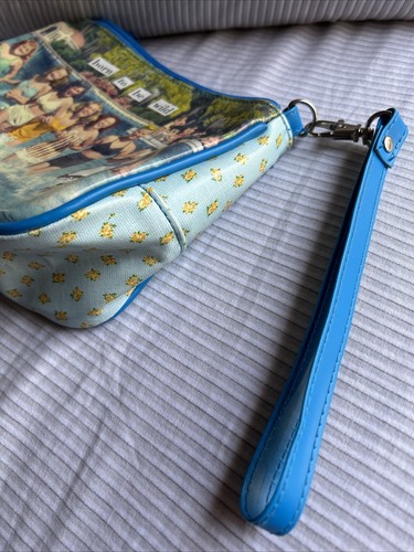 Anne Taintor BORN TO BE WILD Wristlet Blue Yellow 7.5x5 Cosmetics Makeup Bag - Picture 10 of 17