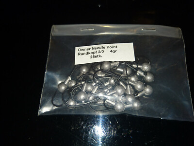 Owner Needle Point Jig # 2/0 4g - 25 stk.  SPARSET