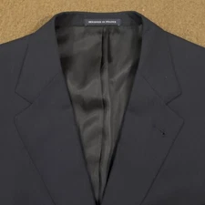 DANIEL CREMIEUX Mens Navy Blue Wool Three Button Loro Piana Blazer Jacket 44R