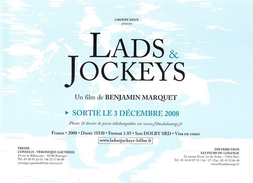 Dossier de presse Lads et jockeys de Benjamin Marquet - Afbeelding 2 van 7