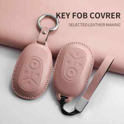 Premium PU Leather Durable Car Key Case Cover For Geely Emgrand X7 EX7 Coolray