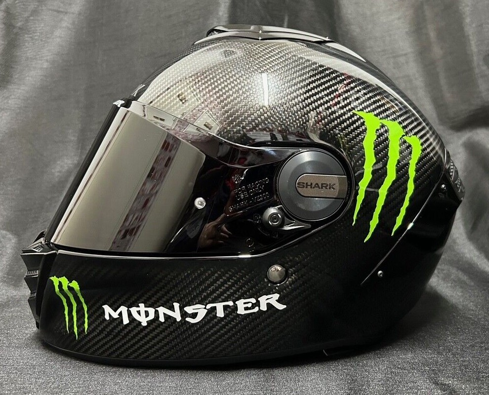 5% off SHARK SPARTAN RS Gloss Carbon with MONSTER STICKERS