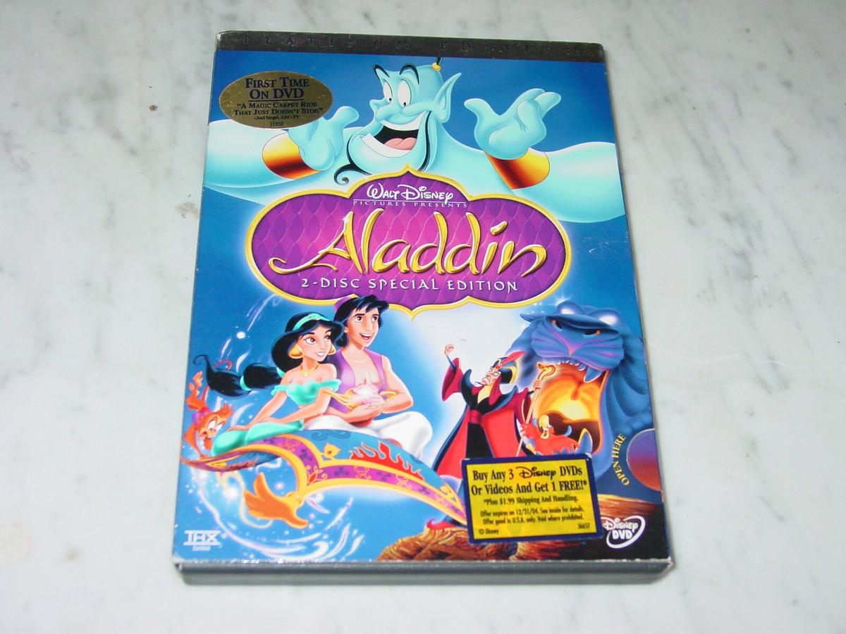 Aladdin (DVD, 2004, 2-Disc Set, Special Edition) Platinum Edition