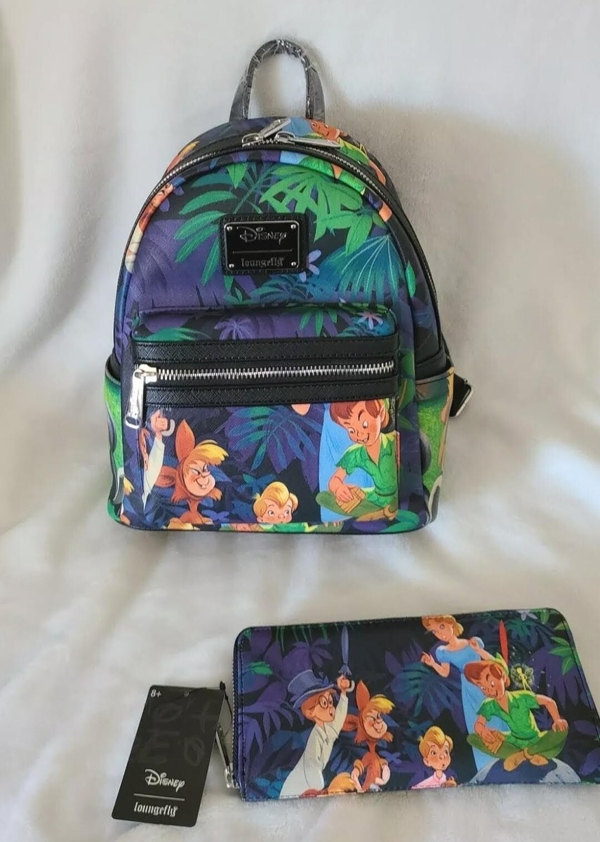 Disney Loungefly Peter Pan Scene Mini Backpack & Wallet Set  display picture 2