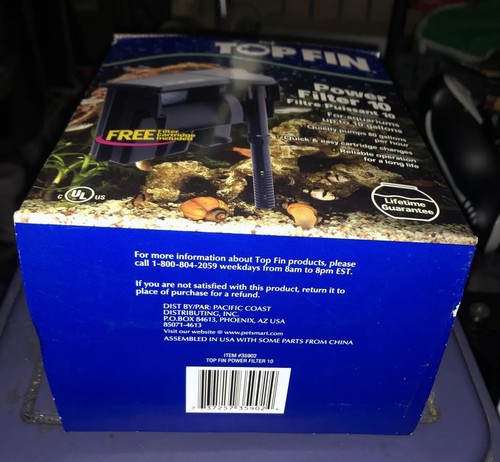 Top Fin Silentstream PF10 Power Filter 5-10 gallon Aquarium. NEW - Picture 4 of 10