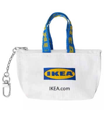 IKEA KNOLIG - Set 3 Mini Portamonete Blu Con Portachiavi - Foto 6