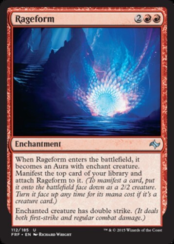 Rageform 4x FOIL FRF MTG Fate Reforged Uncommon MINT red Rageform 4x FOIL FRF MTG Fate Reforged Uncommon MINT red