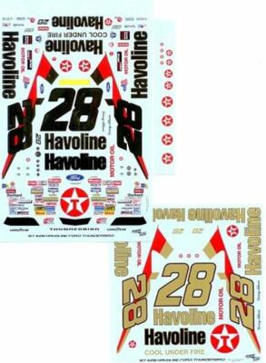 Powerslide #28 Havoline 1987-88 Davey Allison 1/24 Nascar decal