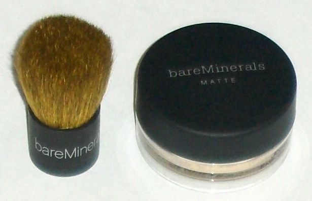Base Bare Escentuals bareMinerals MATE Muestra y Mini Cepillo-BEIGE MEDIO Foto 2 de 2