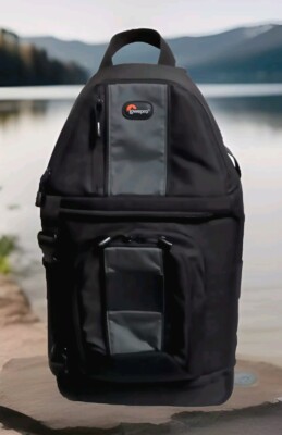 Lowepro SlingShot BackPack 202 AW DSLR Camera Bag With Rain Cover UNUSED CLEAN 