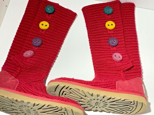 UGG AUSTRALIA Red Sweater BOOTS Multi 