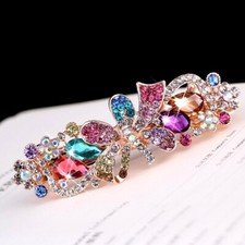 Rhinestone Bowknot Barretterfly Crystal Hairpieces Decorative hair Accessories