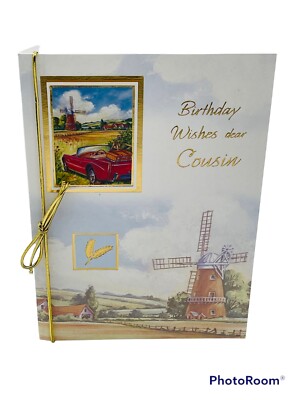 COUSIN GEBURTSTAG MÄNNLICHER COUSIN OLDTIMER SCHÖNER LANGER VERS HOCHWERTIG 