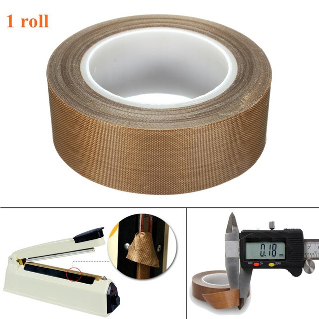 10m x PTEE Tape Heat Resistant for Insulating Packing 10mm Adhesives