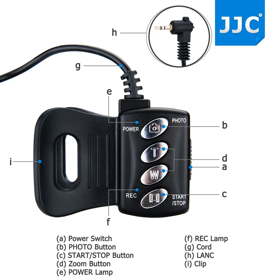 JJC Wired Remote Commander for SONY LANC ACC Socket Handycam Camcorder as RM-VD1 - Image 3 of 4