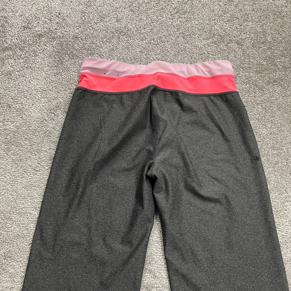 Calça Leggings Feminina Xersion Perna Larga Pequena Cinza Rosa Active Athleisure 28x32 - Imagem 3 de 4
