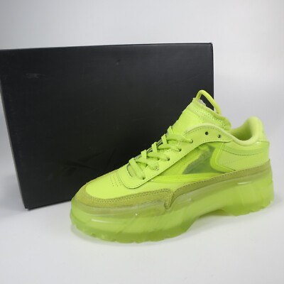 REEBOK CLUB C CARDI H01010 GREEN YELLOW WOMEN SHOES SIZE 5