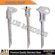 Dental Sliding Caliper Orthodontic Ruler Measuring Gauge Ortho Sliding Caliper