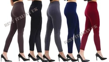 Ladies Thermal Leggings Thick Winter Fleece Lined Warm High Waist Tummy Control